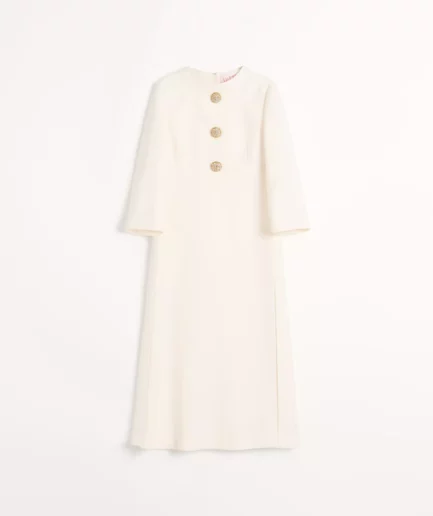Robe Midi en Crêpe Couture